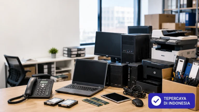 menjual perlengkapan kantor dan IT bekas